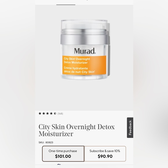 Murad City Skin" Overnight
Detox Moisturizer - Picture 13 of 13